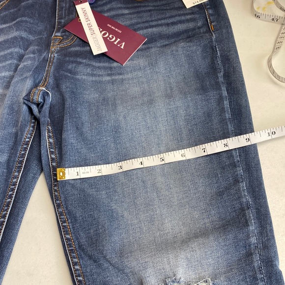 Nwt Vigoss Jagger Super Skinny Distress Jeans, 33x28 - Picture 8 of 15